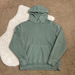 Green J. Crew 100% Cotton Garment Dyed French Terry Sweatshirt Size Medium